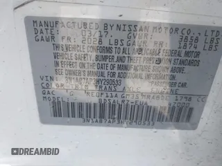 2017 Nissan Sentra S с VIN 3N1AB7AP3HY290533, выставлен на аукционе IAAI как лот 42519836 с пробегом 129 545 миль миль и . История ставок и продаж доступна на DreamBid. Изображение 9.