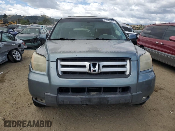 2007 Honda Pilot EX-L with VIN 2HKYF18547H517449, listed as a Copart auction lot 57093925 with 211,876 mi miles and Clean Title. Bid and sale history available at DreamBid. Image 5.