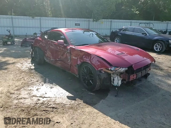 2019 Ford Mustang GT with VIN 1FA6P8CF0K5112877, listed as a Copart auction lot 59865955 with 85,527 mi miles and Salvage title. Bid and sale history available at DreamBid. Image 14.