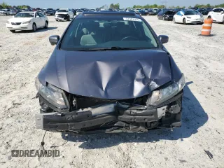 2014 Honda Civic EX-L with VIN 19XFB2F90EE010080, listed as a Copart auction lot 52307055 with 284,203 mi miles and Salvage Title. Bid and sale history available at DreamBid. Image 5.