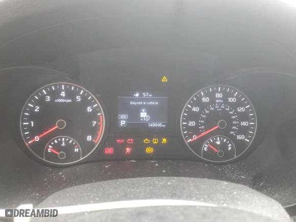 2019 Kia Optima S with VIN 5XXGT4L37KG317049, listed as a Copart auction lot 45524245 with 149,446 mi miles and Salvage Title. Bid and sale history available at carsss.com. Image 9.