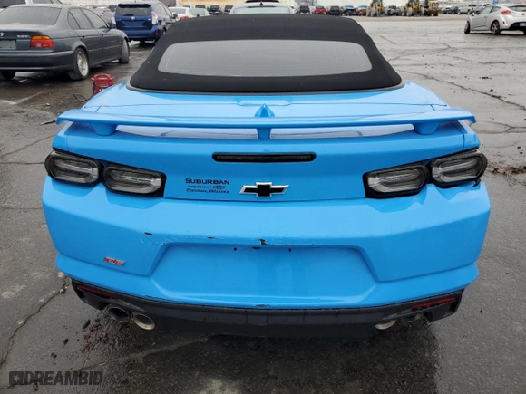 2023 Chevrolet Camaro 2LT with VIN 1G1FD3DS0P0108634, listed as a Copart auction lot 42248465 with 17,877 mi miles and Salvage Title. Bid and sale history available at carsss.com. Image 6.
