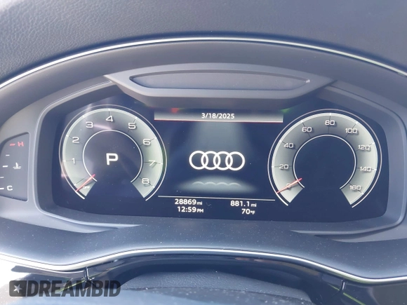 2023 Audi Q7 Premium Plus with VIN WA1LCBF72PD031042, listed as a IAAI auction lot 41825855 with 28,869 mi miles and . Bid and sale history available at DreamBid. Image 7.