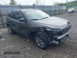 2019 Jeep Cherokee Latitude Plus with VIN 1C4PJMLB7KD182307, listed as a IAAI auction lot 42119065 with 146,718 mi miles. Bid and sale history available at carsss.com. Image 1.