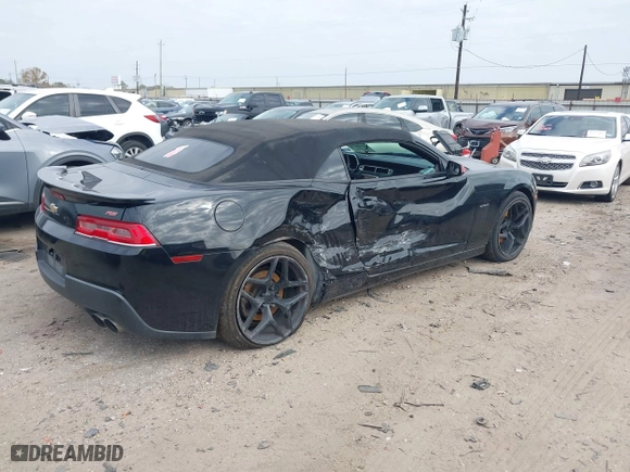 2015 Chevrolet Camaro LT with VIN 2G1FD3D35F9234386, listed as a IAAI auction lot 41254879 with 152,138 mi miles. Bid and sale history available at carsss.com. Image 4.
