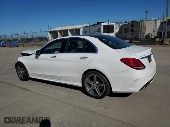 2015 Mercedes-Benz C-Class C 400 with VIN 55SWF6GB5FU028081, listed as a Copart auction lot 46878865 with 116,149 mi miles and Salvage Title. Bid and sale history available at carsss.com. Image 2.