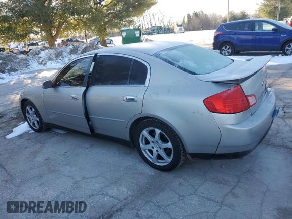 2003 Infiniti G35 w/Leather with VIN JNKCV51E33M311164, listed as a Copart auction lot 87859465 with 145,716 mi miles and Salvage Title. Bid and sale history available at carsss.com. Image 2.
