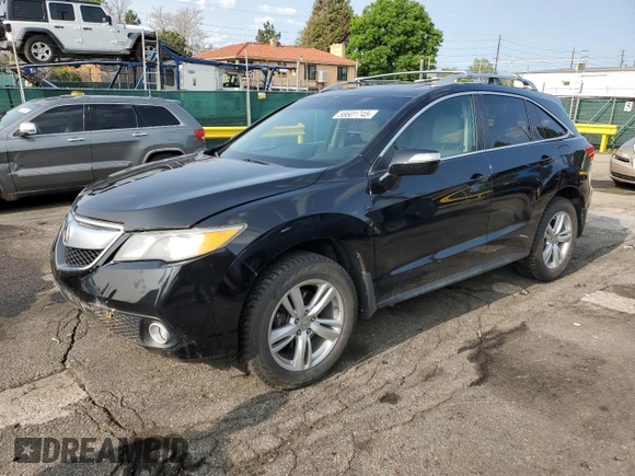 2014 Acura RDX Technology with VIN 5J8TB4H53EL012505, listed as a Copart auction lot 58601745 with 95,818 mi miles and Salvage title. Bid and sale history available at DreamBid. Image 1.