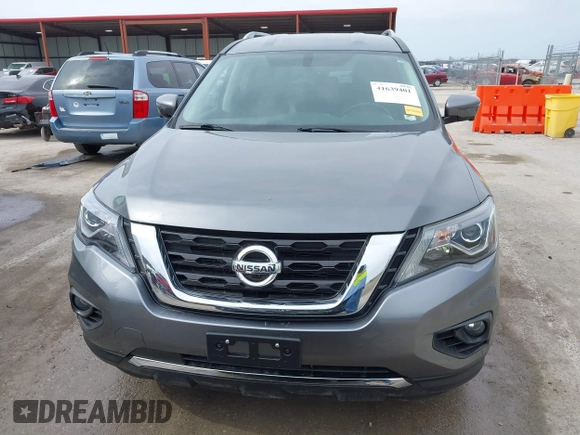 2019 Nissan Pathfinder S z VIN 5N1DR2MM7KC593207, wystawiony jako IAAI lot #41639401 z przebiegiem 71 494 mil mil oraz . Historia ofert i sprzedaży dostępna na DreamBid. Obrazek 6.