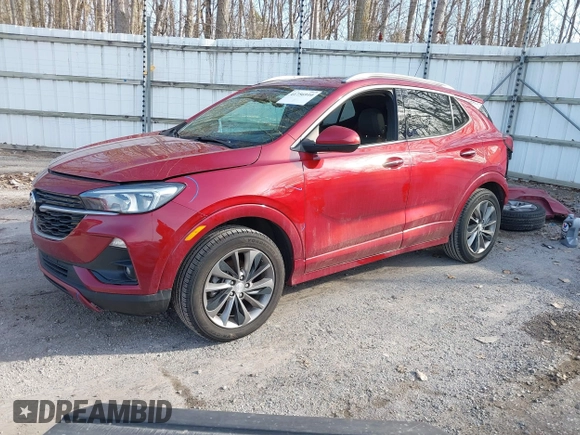 2021 Buick Encore GX Essence with VIN KL4MMGSL3MB146449, listed as a IAAI auction lot 41756910 with 77,604 mi miles and . Bid and sale history available at DreamBid. Image 22.