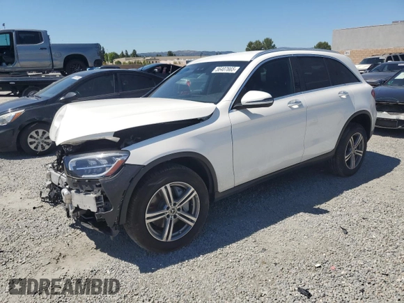 2022 Mercedes-Benz GLC 300 with VIN W1N0G8EB3NV363982, listed as a Copart auction lot 56407665 with 52,243 mi miles and Salvage title. Bid and sale history available at DreamBid. Image 1.
