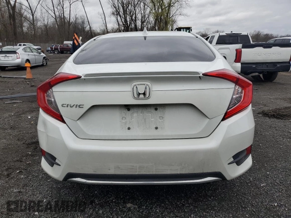 2021 Honda Civic Sedan EX with VIN 19XFC1F35ME200927, listed as a Copart auction lot 52483615 with 44,346 mi miles and Salvage Title. Bid and sale history available at carsss.com. Image 6.