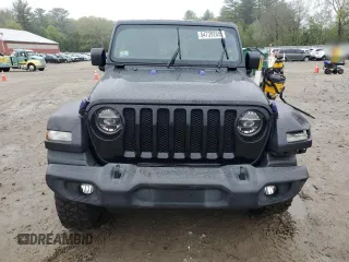 2020 Jeep Wrangler Unlimited Sport S with VIN 1C4HJXDG7LW170227, listed as a Copart auction lot 54739265 with 54,016 mi miles and Salvage title. Bid and sale history available at DreamBid. Image 5.