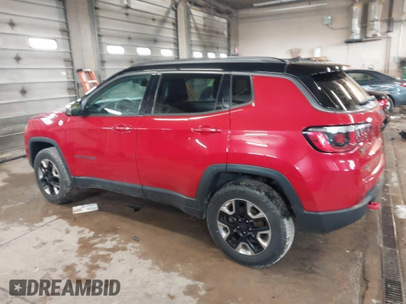 2018 Jeep Compass Trailhawk with VIN 3C4NJDDB5JT307366, listed as a IAAI auction lot 41839273 with 103,585 mi miles and . Bid and sale history available at carsss.com. Image 14.