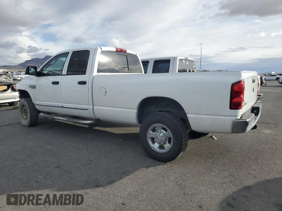 2007 Dodge Ram 2500 SLT with VIN 1D7KS28C07J556137, listed as a Copart auction lot 47265545 with 167,014 mi miles and Salvage Title. Bid and sale history available at carsss.com. Image 2.