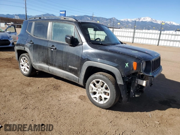 2017 Jeep Renegade Latitude with VIN ZACCJBBB8HPG30021, listed as a Copart auction lot 47410295 with 83,436 mi miles and Salvage Title. Bid and sale history available at carsss.com. Image 4.