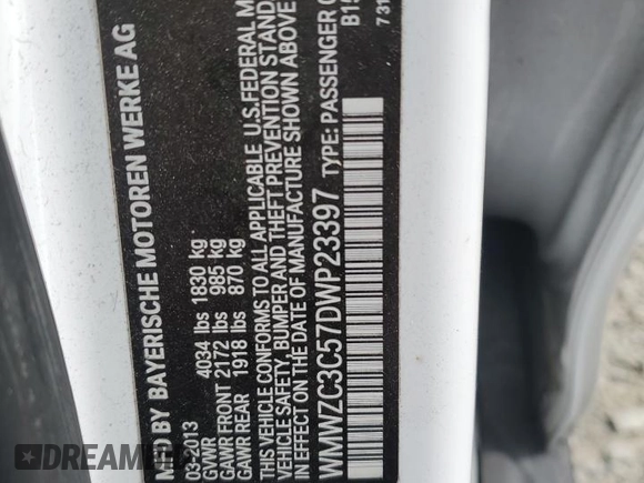 2013 MINI Countryman S with VIN WMWZC3C57DWP23397, listed as a Copart auction lot 61419665 with 139,838 mi miles and Salvage title. Bid and sale history available at DreamBid. Image 12.