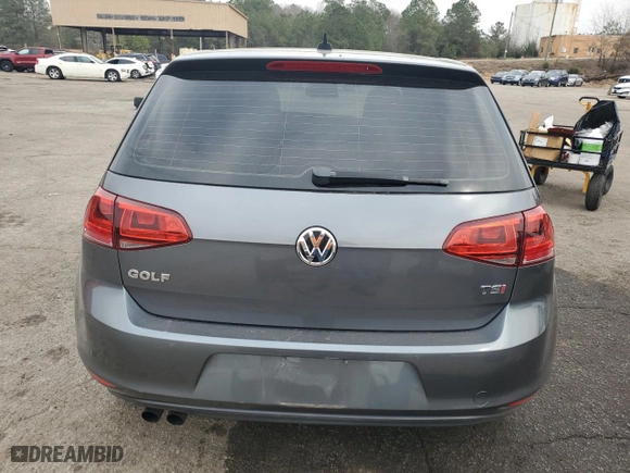2016 Volkswagen Golf TSI SE with VIN 3VW217AUXGM014041, listed as a Copart auction lot 48544145 with 84,051 mi miles and Salvage Title. Bid and sale history available at carsss.com. Image 6.