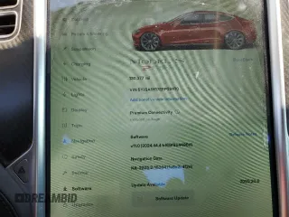 2014 Tesla Model S 60 with VIN 5YJSA1H17EFP29100, listed as a Copart auction lot 65081725 with 130,377 mi miles and Clean title. Bid and sale history available at DreamBid. Image 9.