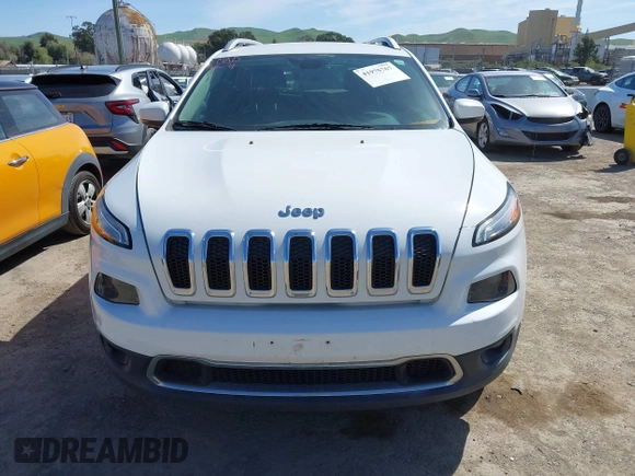 2016 Jeep Cherokee Limited with VIN 1C4PJLDB3GW221804, listed as a IAAI auction lot 41975767 with 126,883 mi miles. Bid and sale history available at carsss.com. Image 12.