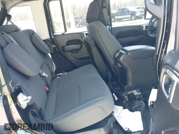 2024 Jeep Wrangler Sport S with VIN 1C4RJXN68RW161359, listed as a IAAI auction lot 41995243 with 19,640 mi miles and . Bid and sale history available at DreamBid. Image 8.