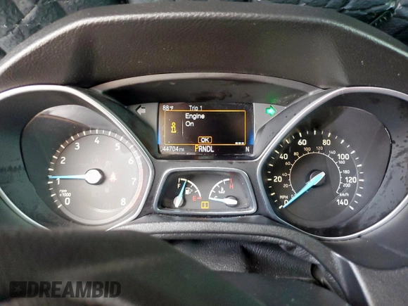 2017 Ford Focus SE with VIN 1FADP3F22HL303420, listed as a Copart auction lot 58932675 with 44,707 mi miles and Salvage title. Bid and sale history available at DreamBid. Image 9.