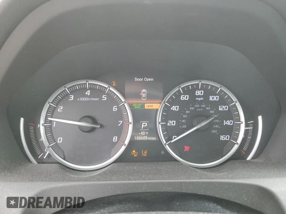 2015 Acura TLX Technology with VIN 19UUB1F55FA003713, listed as a Copart auction lot 61175075 with 108,605 mi miles and Salvage title. Bid and sale history available at DreamBid. Image 9.