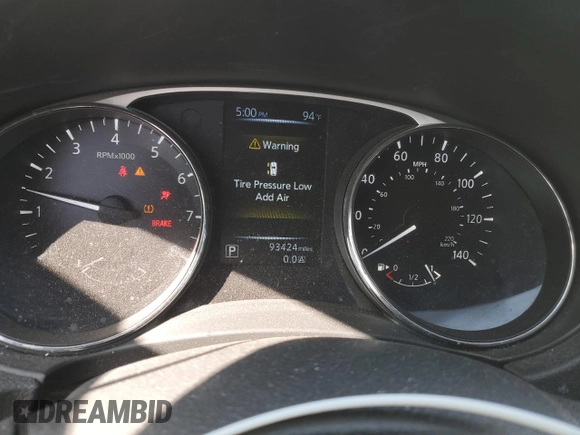 2016 Nissan Rogue SL with VIN 5N1AT2MT9GC787787, listed as a Copart auction lot 49682185 with 93,424 mi miles and Salvage Title. Bid and sale history available at carsss.com. Image 9.