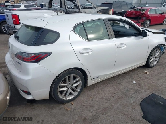 2015 Lexus CT 200h Hybrid with VIN JTHKD5BH1F2219266, listed as a IAAI auction lot 41240429 with 1 mi miles. Bid and sale history available at carsss.com. Image 4.