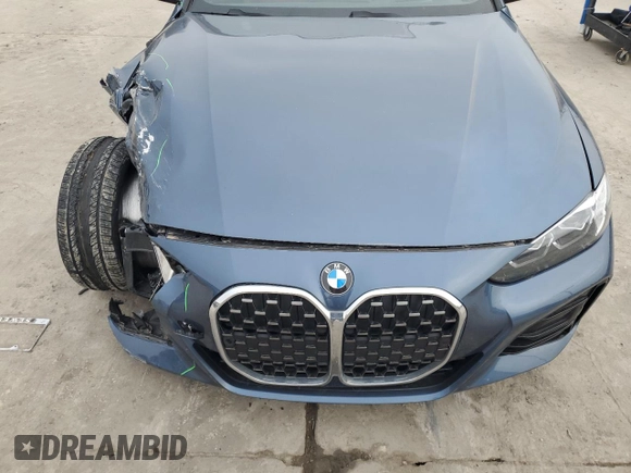 2021 BMW 4 Series 430i xDrive with VIN WBA73AP04MCG59981, listed as a Copart auction lot 46135765 with 37,966 mi miles and Salvage Title. Bid and sale history available at carsss.com. Image 11.