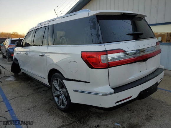 2018 Lincoln Navigator L Reserve with VIN 5LMJJ3LT6JEL02379, listed as a Copart auction lot 77600254 with 76,756 mi miles and Salvage Title. Bid and sale history available at carsss.com. Image 2.