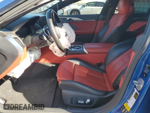 2020 BMW 8 Series M850i with VIN WBAGV8C0XLCE55564, listed as a Copart auction lot 54543135 with 45,704 mi miles and Salvage title. Bid and sale history available at DreamBid. Image 7.
