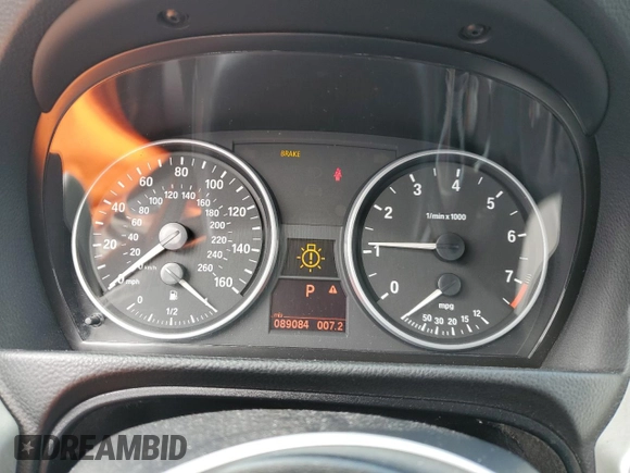 2007 BMW 3 Series 328i with VIN WBAVC53507FZ78374, listed as a Copart auction lot 49245645 with 89,084 mi miles and Salvage Title. Bid and sale history available at carsss.com. Image 9.