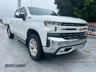 2021 Chevrolet Silverado 1500 LTZ with VIN 1GCUYGET6MZ232691, listed as a Copart auction lot 42588905 with 67,138 mi miles and Salvage Title. Bid and sale history available at DreamBid. Image 1.