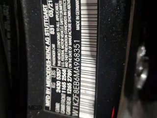 2021 Mercedes-Benz E-Class E 350 with VIN W1KZF8EB6MA968351, listed as a Copart auction lot 47388195 with 36,966 mi miles and Salvage Title. Bid and sale history available at carsss.com. Image 12.