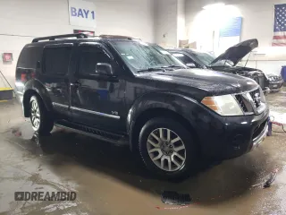 2008 Nissan Pathfinder LE with VIN 5N1BR18B98C614741, listed as a Copart auction lot 47683335 with 160,147 mi miles and Salvage Title. Bid and sale history available at carsss.com. Image 4.