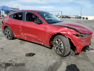 2024 Ford Mustang Mach-E Select with VIN 3FMTK1R44RMA21975, listed as a Copart auction lot 52915565 with 14,969 mi miles and Salvage title. Bid and sale history available at DreamBid. Image 4.