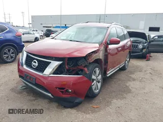 2014 Nissan Pathfinder SV with VIN 5N1AR2MN2EC615825, listed as a IAAI auction lot 41920321 with 167,506 mi miles. Bid and sale history available at carsss.com. Image 2.