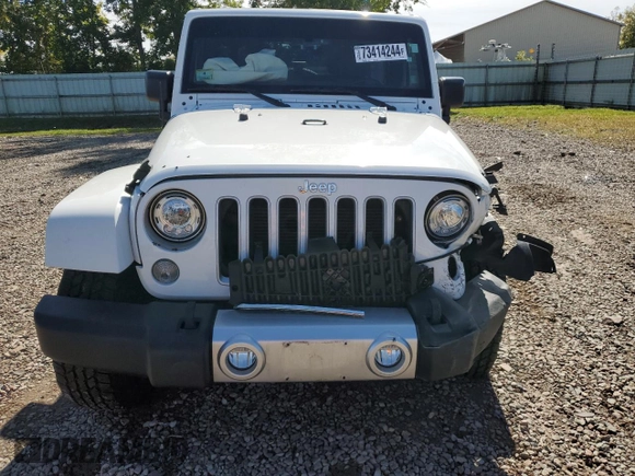 2018 Jeep Wrangler JK Unlimited Sahara with VIN 1C4HJWEG7JL910656, listed as a Copart auction lot 73414244 with 50,519 mi miles and Salvage Title. Bid and sale history available at carsss.com. Image 5.