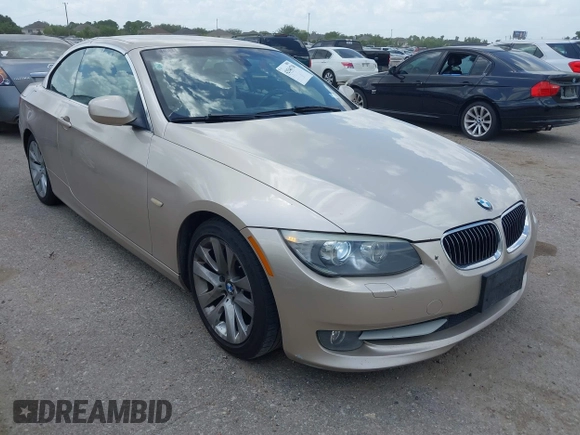 2012 BMW 3 Series 328i with VIN WBADW3C55CE823620, listed as a IAAI auction lot 42546738 with 104,400 mi miles and . Bid and sale history available at DreamBid. Image 1.