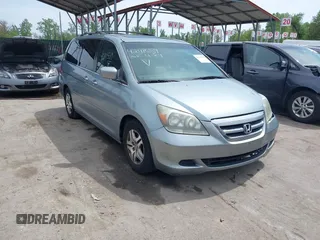 2005 Honda Odyssey EX-L z VIN 5FNRL38715B117841, wystawiony jako IAAI lot #42111559 z przebiegiem 207 443 mil mil oraz . Historia ofert i sprzedaży dostępna na DreamBid. Obrazek 1.