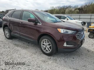 2021 Ford Edge SEL with VIN 2FMPK4J9XMBA02206, listed as a Copart auction lot 49513785 with 91,666 mi miles and Salvage Title. Bid and sale history available at carsss.com. Image 4.