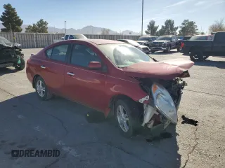 2014 Nissan Versa SV with VIN 3N1CN7AP7EL860106, listed as a Copart auction lot 83854594 with 114,455 mi miles and Salvage Title. Bid and sale history available at carsss.com. Image 4.
