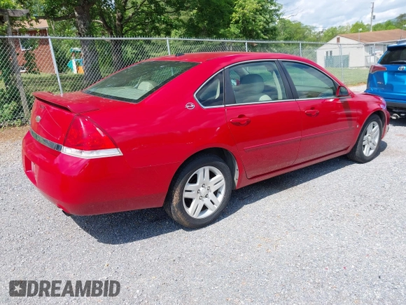 2007 Chevrolet Impala LT with VIN 2G1WC58R979227262, listed as a IAAI auction lot 42187588 with 186,452 mi miles and . Bid and sale history available at DreamBid. Image 4.