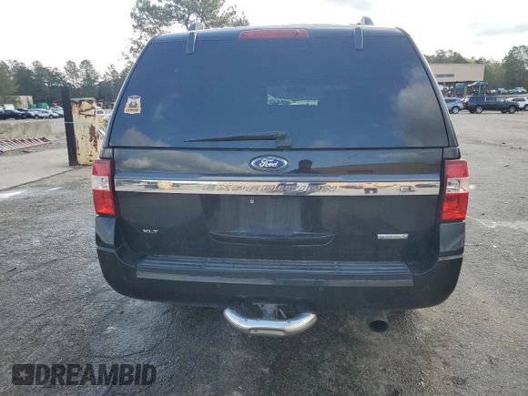 2015 Ford Expedition Max XLT with VIN 1FMJK1HT7FEF13627, listed as a Copart auction lot 51187075 with 215,325 mi miles and Salvage title. Bid and sale history available at DreamBid. Image 6.