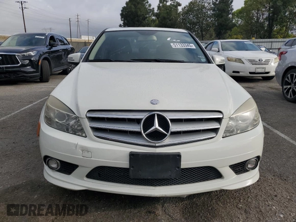 2010 Mercedes-Benz C 300 Sport with VIN WDDGF5EB7AR092571, listed as a Copart auction lot 51133345 with 146,592 mi miles and Salvage title. Bid and sale history available at DreamBid. Image 5.