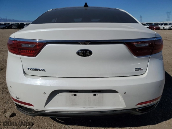 2017 Kia Cadenza Premium with VIN KNALC4J11H5070072, listed as a Copart auction lot 46527985 with 25,598 mi miles and Salvage Title. Bid and sale history available at carsss.com. Image 6.