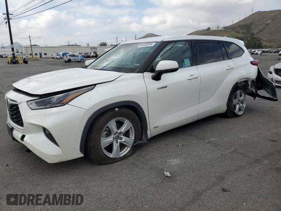 2021 Toyota Highlander Hybrid LE with VIN 5TDBBRCH2MS520387, listed as a Copart auction lot 54453245 with 81,505 mi miles and Salvage title. Bid and sale history available at DreamBid. Image 1.