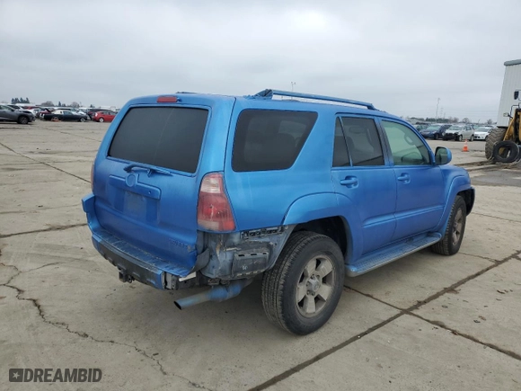 2003 Toyota 4Runner Limited with VIN JTEZU17R830013312, listed as a Copart auction lot 85605814 with 222,587 mi miles and Salvage Title. Bid and sale history available at carsss.com. Image 3.