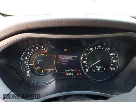 2016 Lincoln MKZ with VIN 3LN6L2GK4GR630680, listed as a Copart auction lot 55644633 with 91,483 mi miles and Salvage Title. Bid and sale history available at DreamBid. Image 9.
